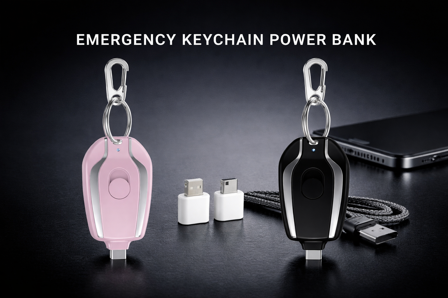Mini Emergency Keychain Power Bank